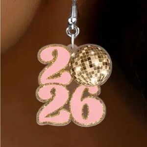 Pink and Gold 2026 Earrings